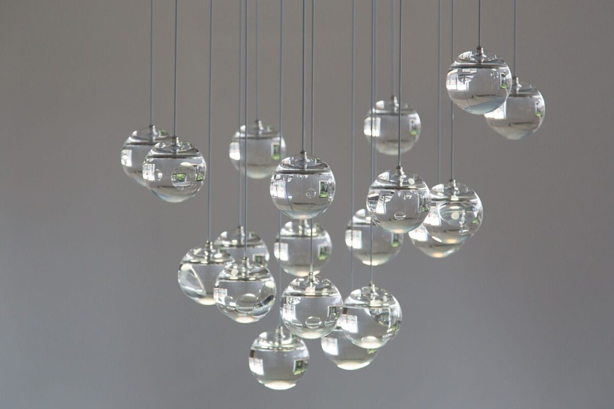 Oled Moon Chandelier by Dominic Harris