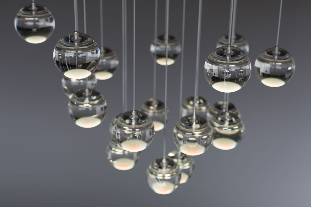 Oled Moon Chandelier by Dominic Harris