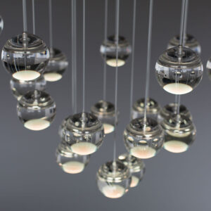 Oled Moon Chandelier by Dominic Harris