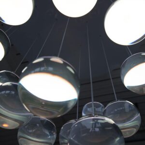 Oled Moon Chandelier by Dominic Harris