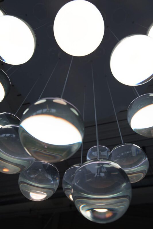 Oled Moon Chandelier by Dominic Harris