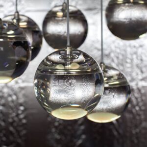 Fixture: OLED Moon Chandelier from Dominic Harris & Cinimod Studio 