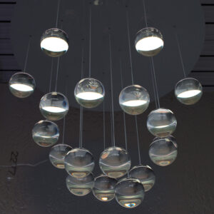 Fixture: OLED Moon Chandelier from Dominic Harris & Cinimod Studio 