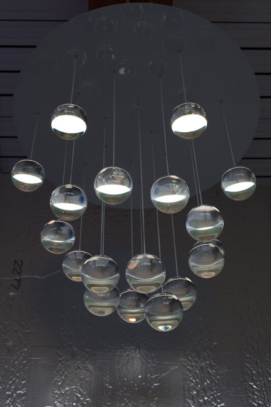 Oled Moon Chandelier by Dominic Harris