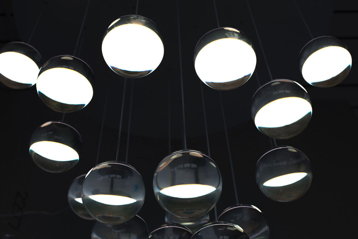 Oled Moon Chandelier by Dominic Harris