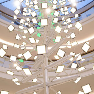 OLED lighting installation in Aquis Plaza