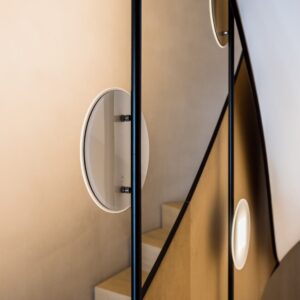 OLED luminaires at stairwell